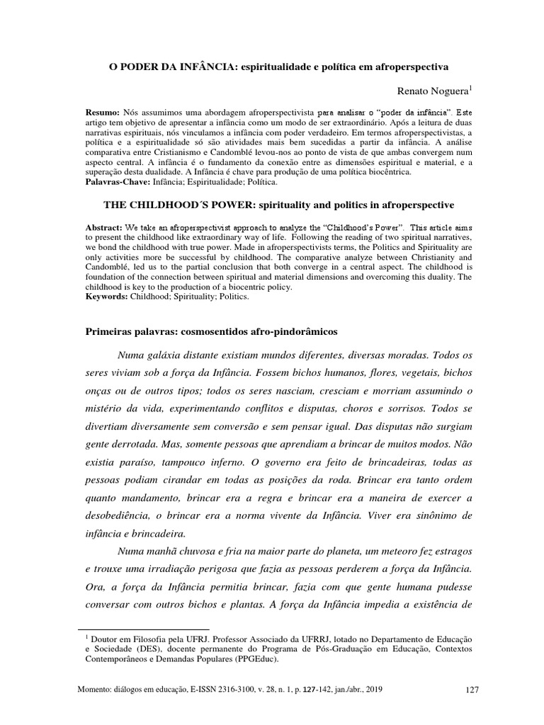 o-poder-da-inf-ncia-renato-noguera-pdf