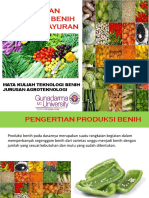 Produksi Dan Sertifikasi Benih Tanaman Sayuran