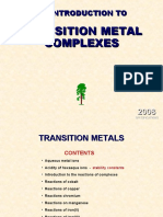 Transition Metal Complexes