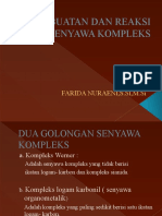 Pembuatan Dan Reaksi Senyawa Kompleks