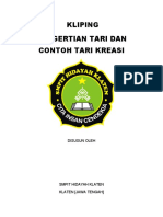 Pengertian Tari Dan Contoh Tari Kreasi