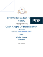 Cash Crops of Bangladesh: BPH101: Bangladesh Political History