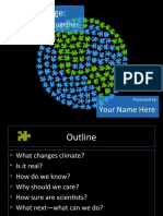 Climate Change:: Fitting The Pieces Together