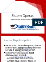 Sistem Operasi - 02 - Komponen Dan Struktur Sistem Operasi