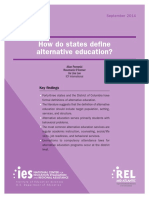 How Do States Define Alternative Education?: Key Findings