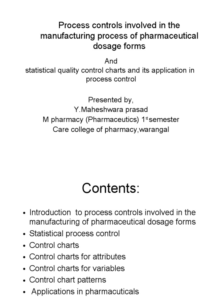 Statistical Quality Control in Pharma | PDF | Statistics | Standard ...