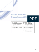 Group Accounts - Subsidiaries (CSOFP) : Chapter Learning Objectives