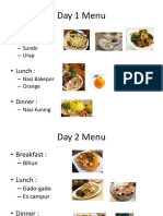 One Week Balanced Menu