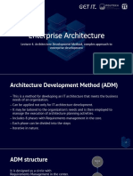 Enterprise Architecture: Lecture 4. Architecture Development Method, Complex Approach To Enterprise Development