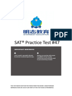 SAT® Practice Test #47