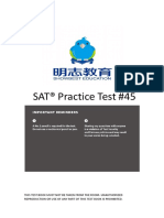 SAT® Practice Test #45