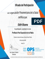 Profilaxis Post Exposición de La Rabia-Certificado 722630