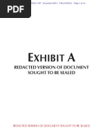 Xhibit: Redacted OF Document Sought TO BE Sealed