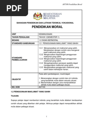 1 3 Penggunaan Maklumat Yang Sahih Pdf