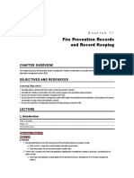 Fire Prevention Records and Record Keeping: Chapter Overview