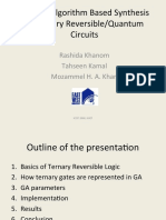 Genetic Algorithm Based Synthesis of Ternary Reversible/Quantum Circuits