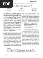 Optimal Code Compiling in C: Nitika Gupta Nistha Seth Prabhat Verma