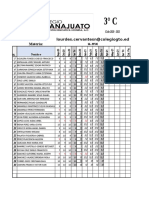 Calificaciones de alumnos de matemáticas financieras