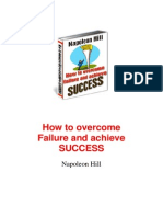 Napoleon Hill How to overcome failure