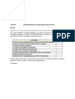 Informe Horas Complementarias COVID Centro Salud Marzo 2021