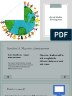 Kindergarten Social Studies Lesson