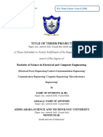 Title of Thesis/Project: A Thesis Submitted in Partial Fulfillment of The Requirements For The Award of The Degree of