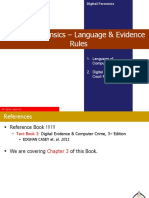 Digital Forensics - Language & Evidence Rules
