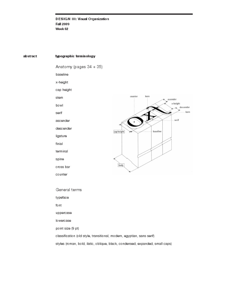 Typography Anatomy and Design Assignment | PDF | Sans Serif | Typefaces