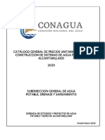 Cat Logo General de Construcci n de Sistema de Agua Potable y Alcantarillado 2020 PDF