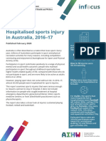 Hospitalised Sports Injury in Australia, 2016-17: Published February 2020