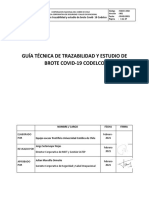 SIGO-C-032 Guía técnica de trazabilidad y estudio de brote Covid- 19 Codelco V.1