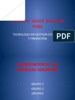 Clasificacion de Las Empresas Segun Las Niff.jeferson Javier Bautista Peña