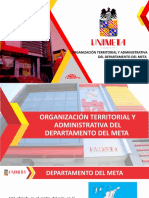 Organización Territorial y Administrativa Del Departamento Del Meta