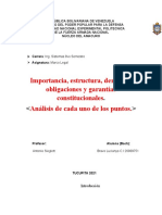 1.5. - Importancia, Estructura, Derechos, Obligaciones y Garantías Constitucionales. Hacer Un Análisis de Cada Uno de Los Puntos.