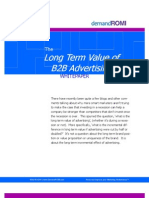 Long Term Value of B2B Advertising: Whitepaper