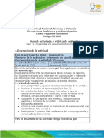 Guía de Actividades y Rúbrica de Evaluación - Unidad 1 - Paso 2 - Desarrollar Los Aspectos Zootécnicos Generales