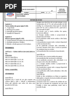 Roteiro Química - 2 Ano