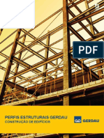 Folder Perfis Estruturais Gerdau - ConstruÃ§Ã£o de Edificios