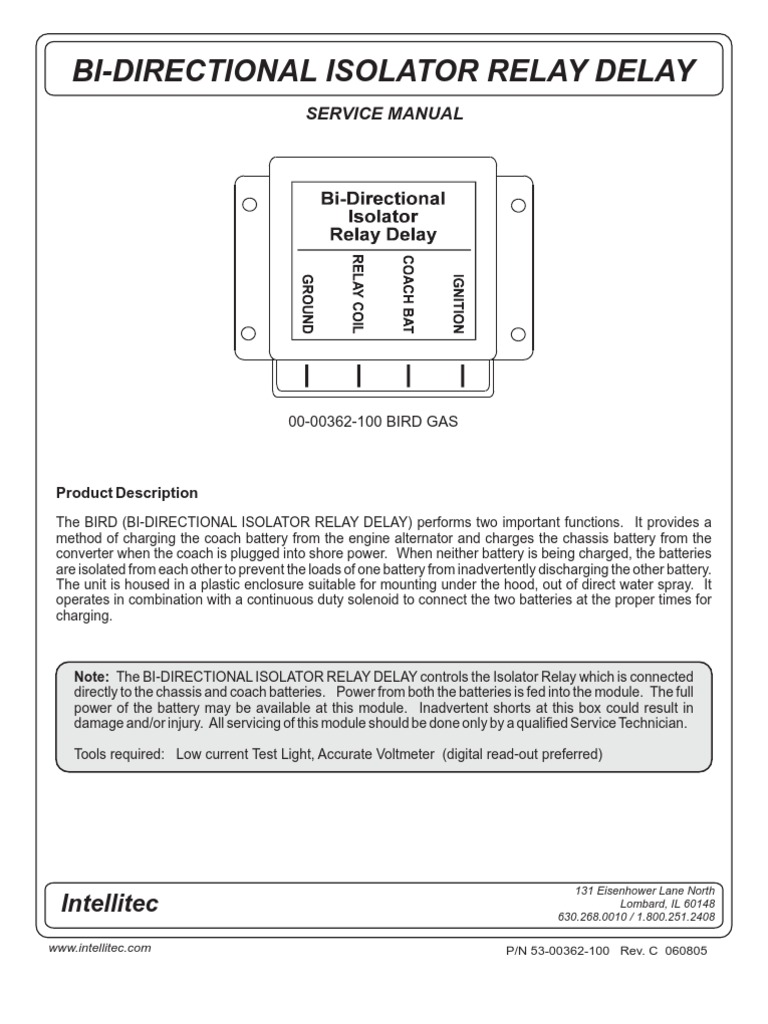 Bidirectional Isolator Relay PDF Relay Battery Charger