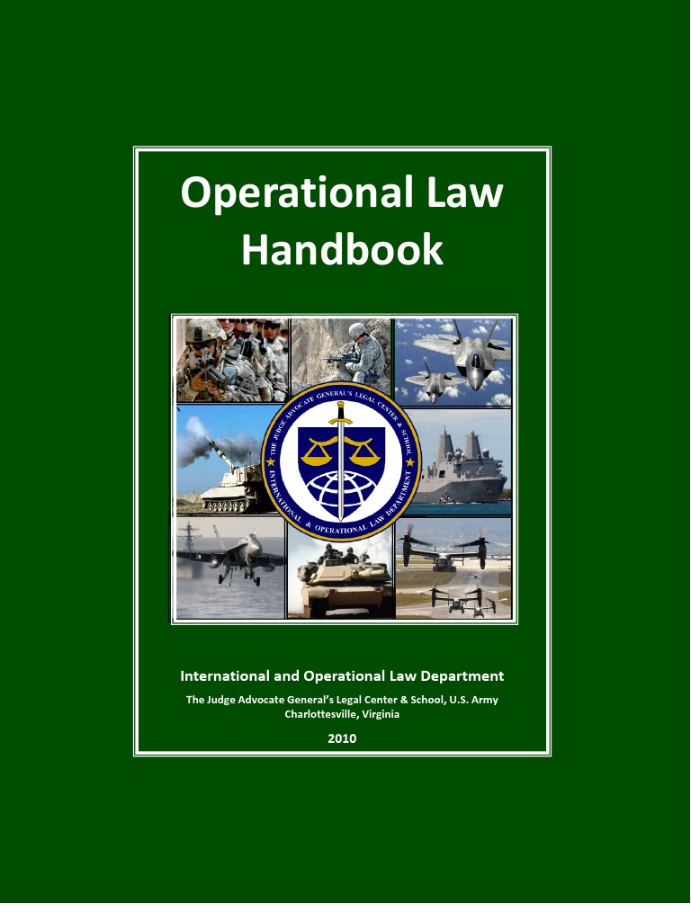 37398119 Operational Law Handbook 2010 Preemptive War United