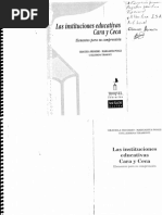 Las Instituciones Educativas - Cara y Ceca. Frigerio G. Poggi M. Dimensiones