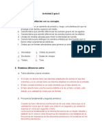 Guía de actividad 2 sobre ondas sonoras y sus características