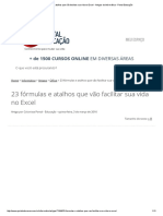 10-23 fórmulas e atalhos que vão facilitar sua vida no Excel - Artigos de Informática - Portal Educação