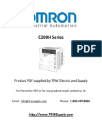 C200H Series: Product PDF Supplied by TRW Electric and Supply