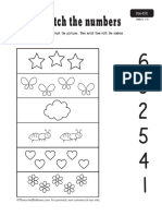 Matching Numbers Worksheets
