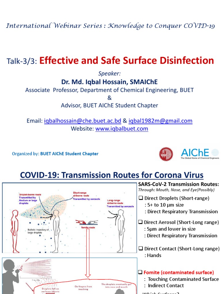Effective and Safe Surface Disinfection PDF Disinfectant