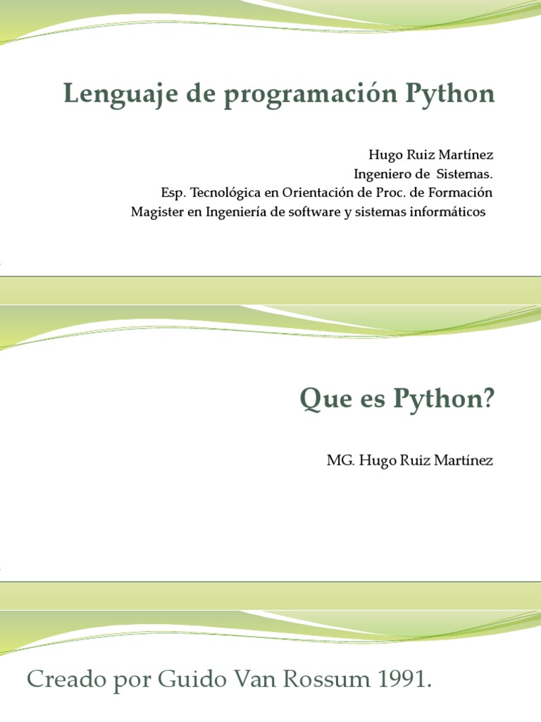 Power Lenguaje de Programación Python | PDF