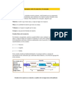 Conceptos Sobre La Materia y La Energía