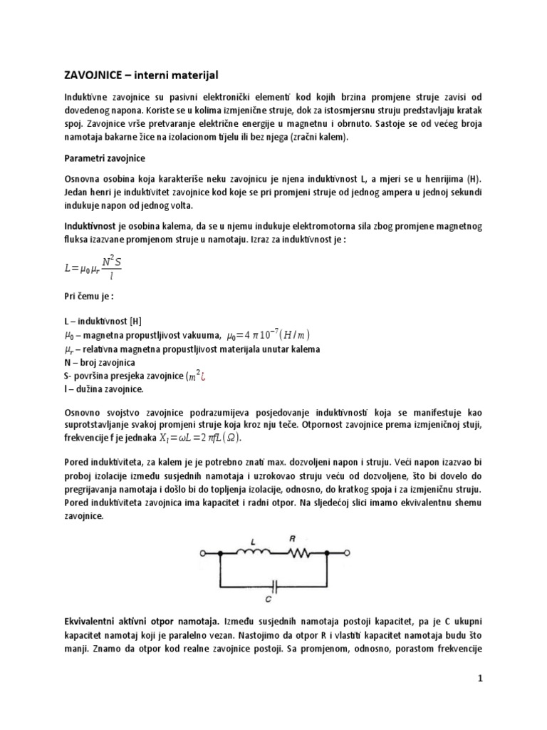 Zavojnice | PDF