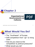 2- Organizational Environments and Cultures